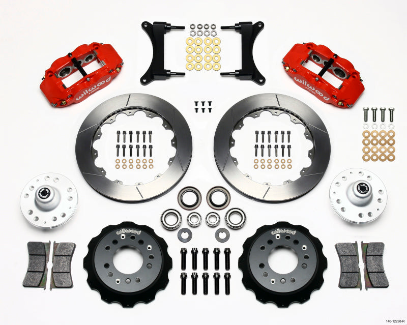 Wilwood Narrow Superlite 6R Front BBK 12.88in - Chevrolet El Camino / Monte Carlo / S10 1979-2002 - Red