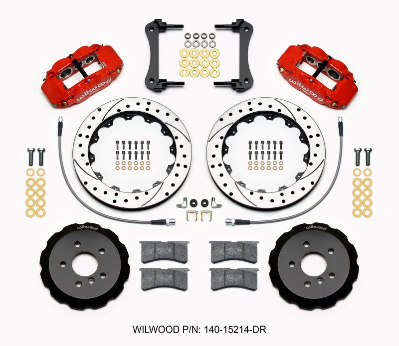 Wilwood Narrow Superlite 6R Front BBK 12.88in - Mini Cooper 2014-2015 - Drilled - Red