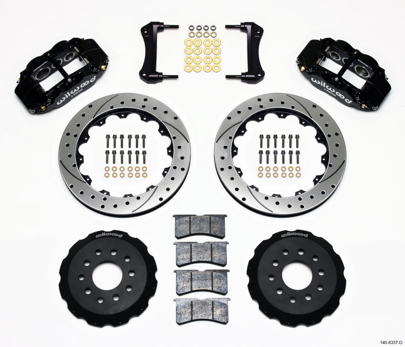 Wilwood Narrow Superlite 6R Front BBK 12.88in - Chevrolet Corvette 1988-1996 - Drilled
