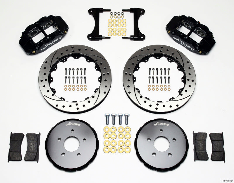 Wilwood Narrow Superlite 6R Front BBK 13.06in - Nissan 370Z / INFINITI G35 / G37 2007-2013 - Drilled