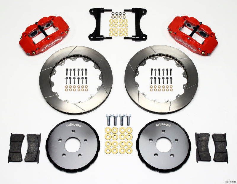 Wilwood Narrow Superlite 6R Front BBK 13.06in - Nissan 370Z / INFINITI G35 / G37 2007-2013 - Red