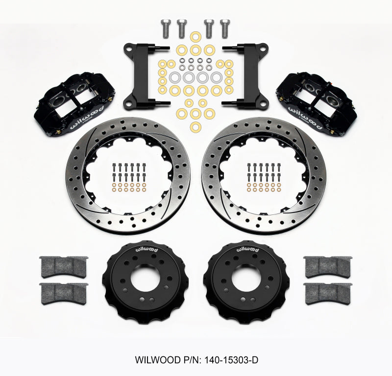 Wilwood Narrow Superlite 6R Front BBK 13.06in - Chevrolet C10, GMC C1500 1975-1986 - Drilled