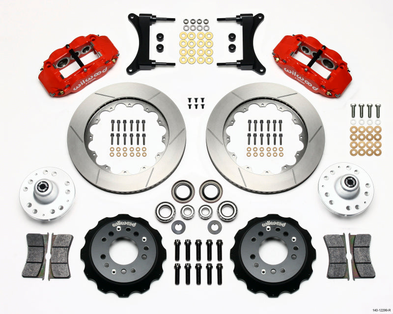 Wilwood Narrow Superlite 6R Front BBK 14.00in - Chevrolet El Camino / Monte Carlo / S10 1979-2002 - Red