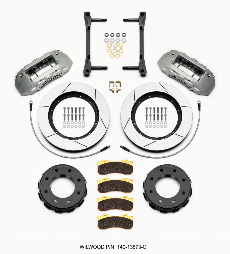 Wilwood TX6R Front BBK 15.00in - Chevrolet Silverado 2500 HD, Silverado 3500 HD 2011-2016 - Clear Anodized