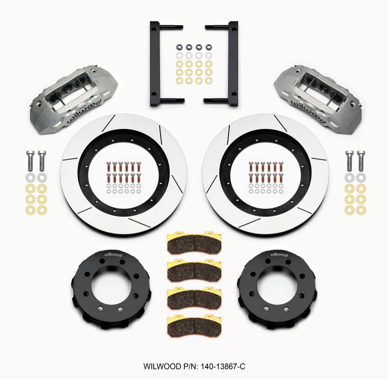 Wilwood TX6R Front BBK 16.00in - Ford F-250 Super Duty / F-350 Super Duty 2005-2012 - Clear Anodized