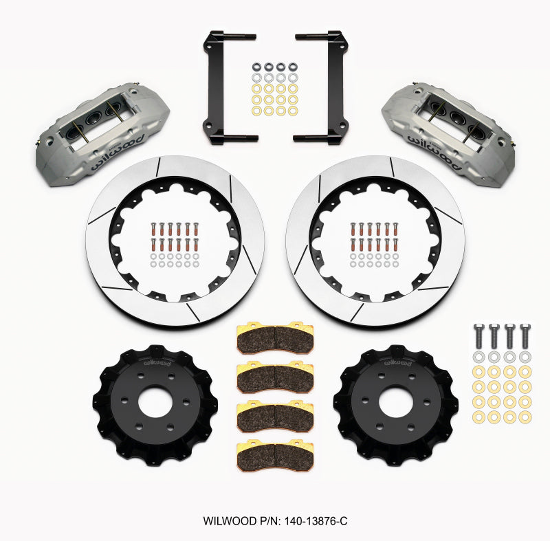 Wilwood TX6R Front BBK 16.00in - Cadillac Escalade, Chevrolet Silverado 1500 1999-2016 - Clear Anodized