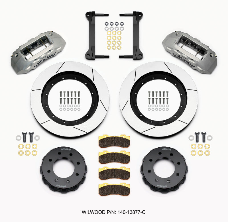 Wilwood TX6R Front Big Brake Kit 16.00in Clear Anodized - Chevrolet Silverado 2500HD / GMC Sierra 2500HD / Hummer H2 1999-2013