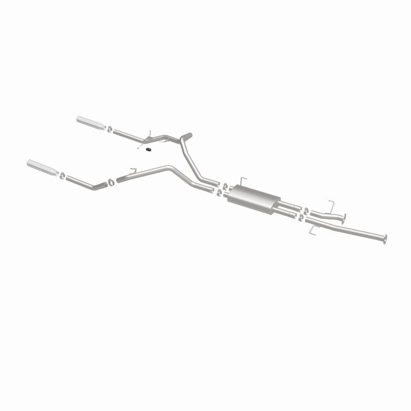 MagnaFlow 14 Toyota Tundra V8 4.6L/5.7L Stainless Cat Back Exhaust Dual Split Rear Exit.