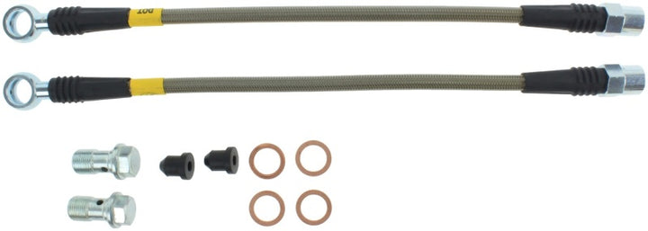 StopTech 02-08 Audi A4 Quattro Rear Stainless Steel Brake Line Kit.