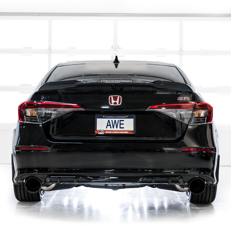 AWE Tuning 22+ Honda Civic Si/Acura Integra Touring Edition Catback Exhaust - Dual Diamond Black Tip.