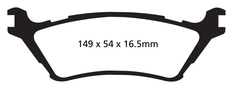 EBC 15+ Ford F150 2.7 Twin Turbo (2WD) Yellowstuff Rear Brake Pads.