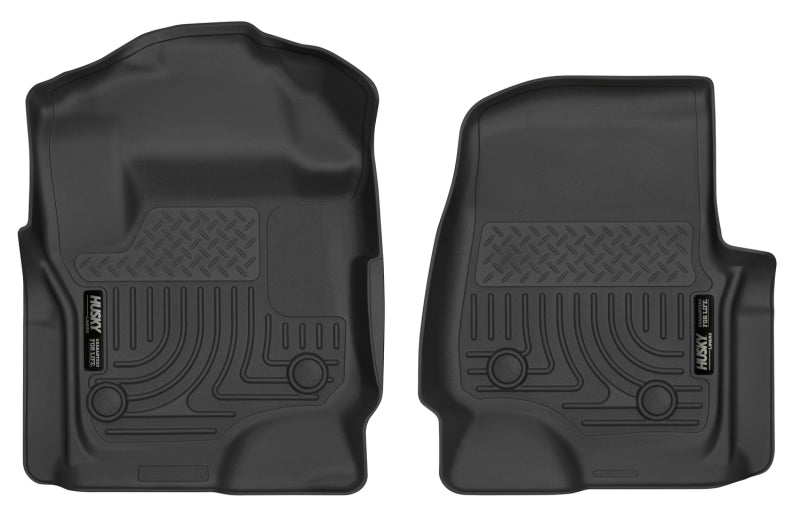 Husky Liners 2017 Ford F250 Crew Cab Vinyl X-Act Contour Black Floor Liners.