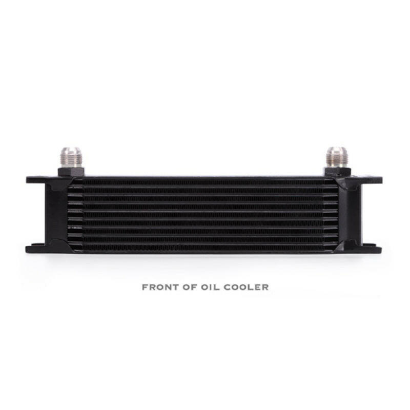 Mishimoto Universal 10 Row Oil Cooler Kit (Metal Braided Lines).