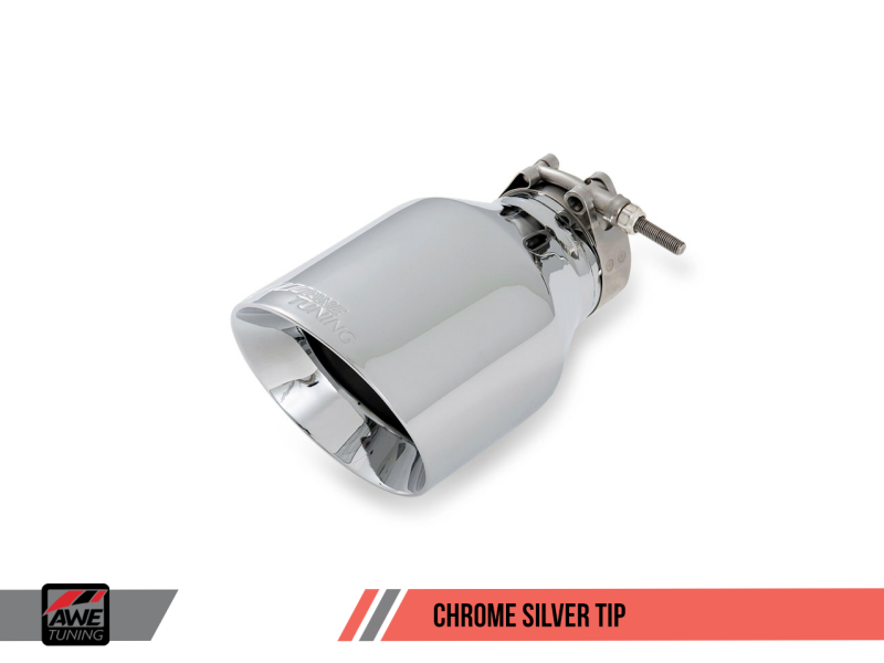 AWE Tuning Mk6 GTI Performance Catback - Chrome Silver Round Tips.