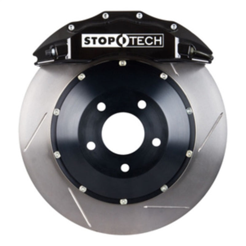 StopTech 08-13 BMW M3/11-12 1M Coupe Front BBK w/ Black ST-60 Calipers Slotted 380x35mm Rotor.