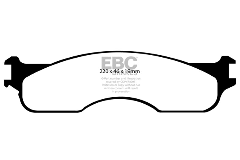 EBC 04 Dodge Ram SRT-10 8.3 Greenstuff Front Brake Pads.