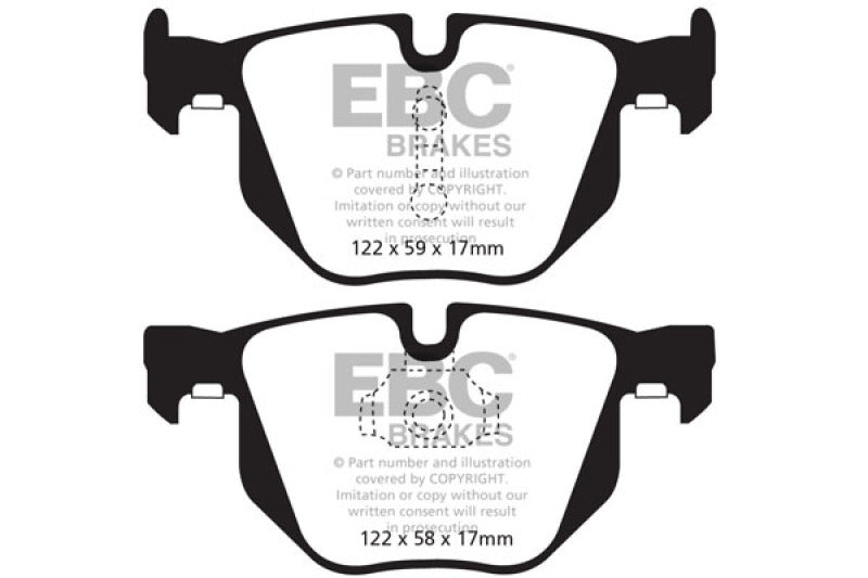 EBC 10-14 BMW X5 3.0 Turbo (35) Yellowstuff Rear Brake Pads.