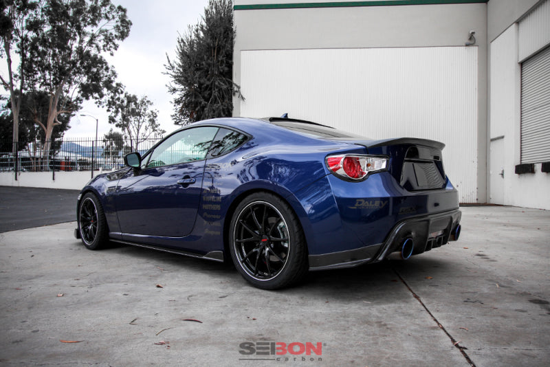 Seibon 12-13 BRZ/FRS KC Style Carbon FIber Rear Lip.