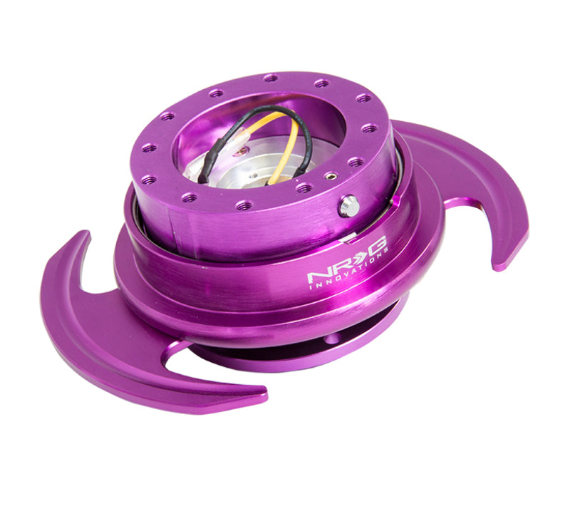 NRG Quick Release Kit Gen 3.0 - Purple Body / Purple Ring w/Handles.