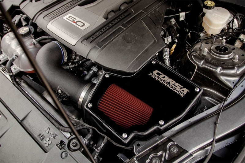 Corsa Air Intake DryTech 3D Closed Box 18-20 Ford Mustang GT 5.0L V8.
