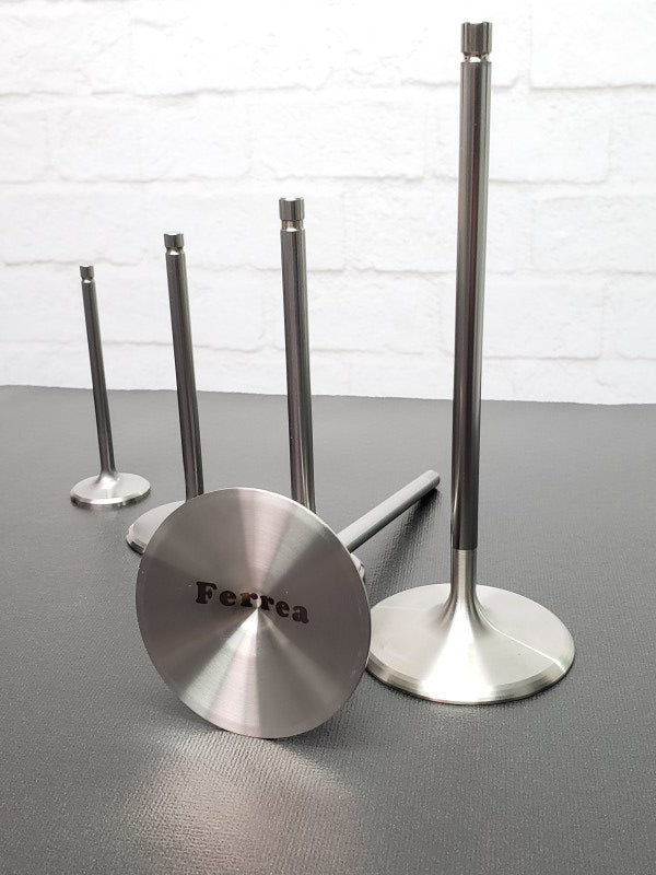 Ferrea Chevy/Chry/Ford BB 2.375in 11/32in 5.61in 0.25in 25 Deg Tulip Ti Comp Intake Valve - Set of 8.
