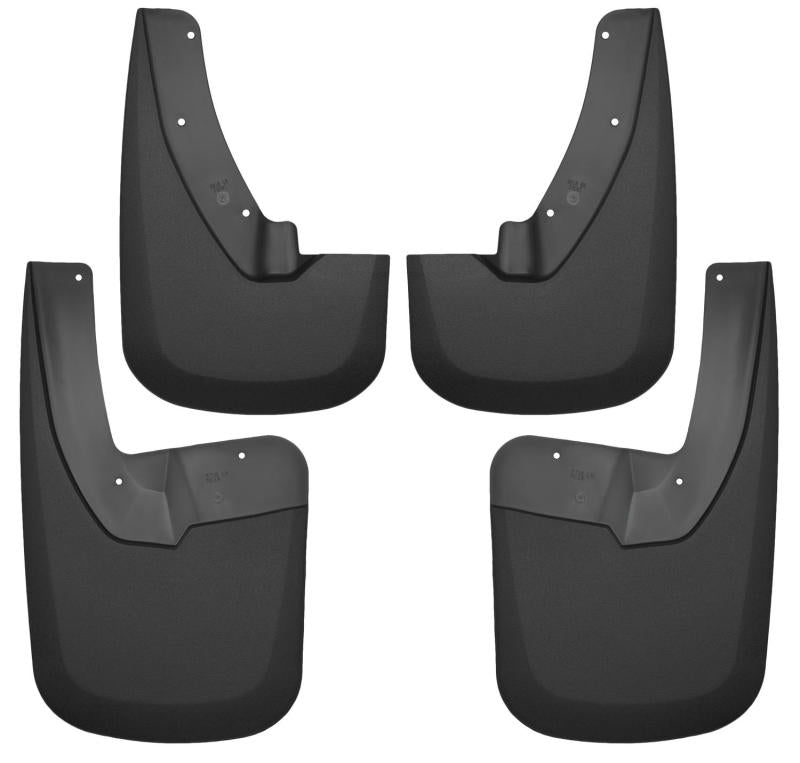 Husky Liners 09-17 Dodge Ram 1500/2500 Both w/ OE Fender Flares Front and Rear Mud Guards - Black.