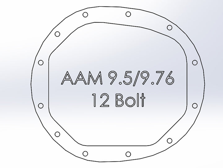 aFe Pro Series AAM 9.5/9.76 Rear Diff Cover Black w/Mach Fins & Oil 14-19 GM Silverado/Sierra 1500.