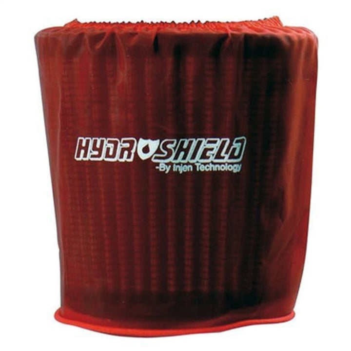 Injen Red Water Repellant Pre-Filter fits X-1010 X-1011 X-1017 X-1020 5in Base/5in Tall/4in Top.