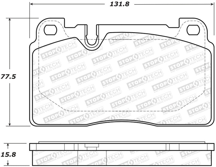 StopTech 07-15 Audi Q7 Street Performance Front Brake Pads.