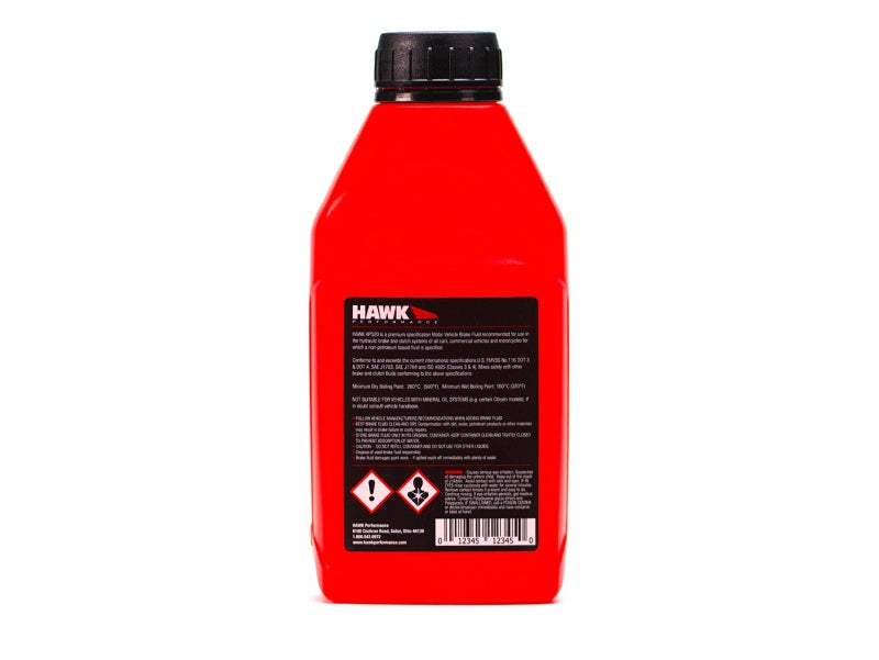 Hawk Performance Street DOT 4 Brake Fluid - 500ml Bottle.