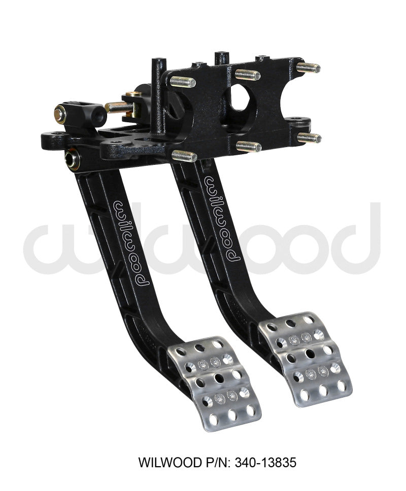 Wilwood Adjustable Dual Pedal - Brake / Clutch - Rev. Swing Mount - 5.1:1.