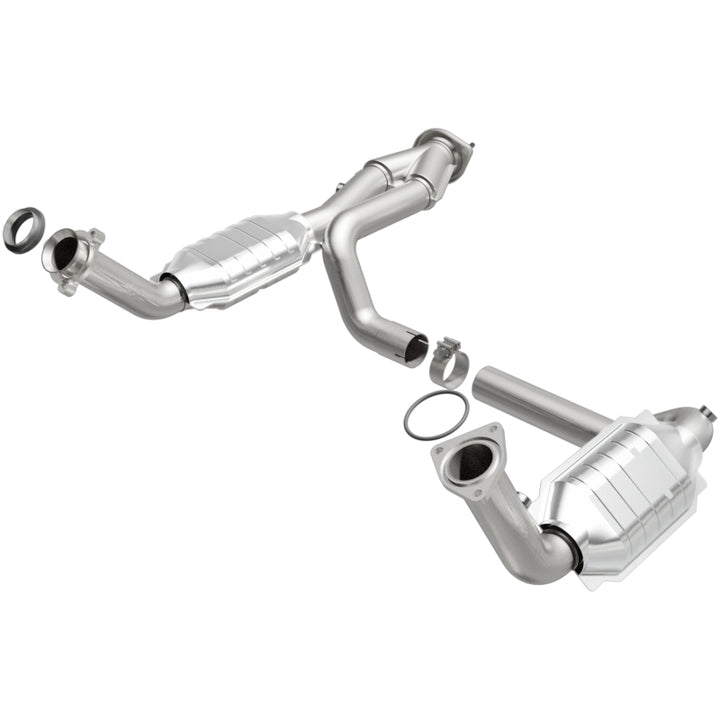 MagnaFlow Conv DF 02-06 Cadillac Escalade / 02-06 Chevy Avalanche 5.3L Dual Conv Y-Pipe Assembly 2WD.