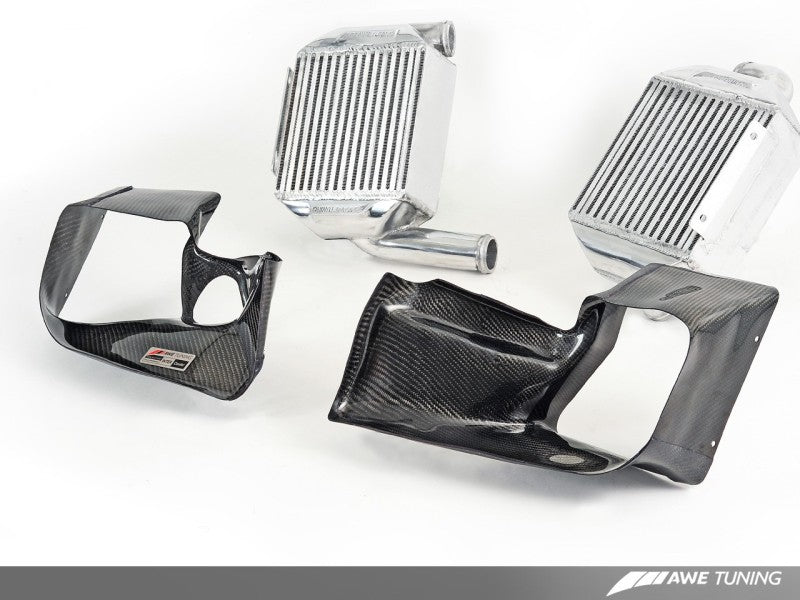 AWE Tuning Audi 2.7T Performance Intercooler Kit - w/Carbon Fiber Shrouds.