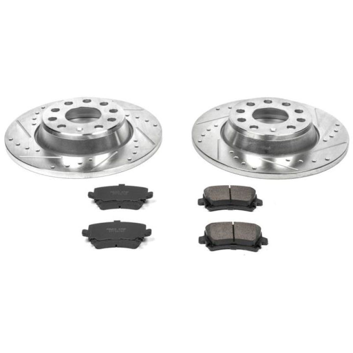 Power Stop 06-09 Audi A3 Rear Z23 Evolution Sport Brake Kit.