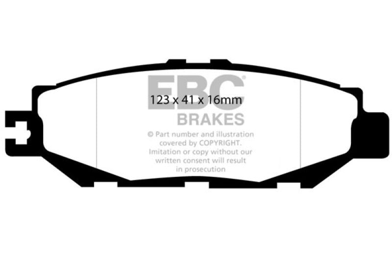 EBC 93-94 Lexus LS400 4.0 Redstuff Rear Brake Pads.