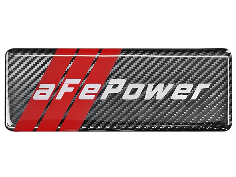 aFe POWER Motorsports Logo Urocal Carbon Fiber 1.86in x 5.12in.