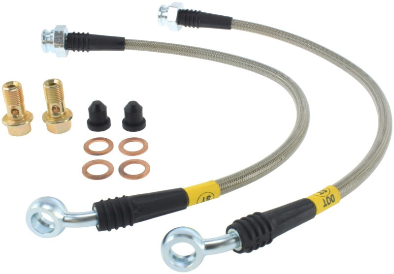 StopTech 09+ Nissan GTR Stainless Steel Rear Brake Lines.