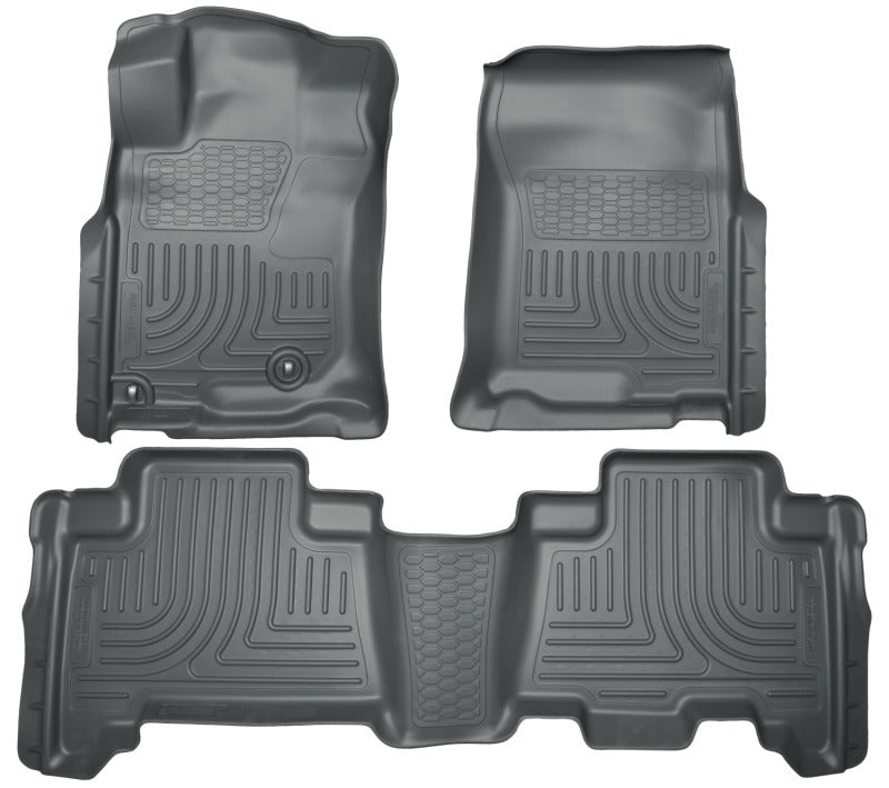 Husky Liners 10-12 Toyota 4Runner/Lexus GX460 WeatherBeater Combo Black Floor Liners.