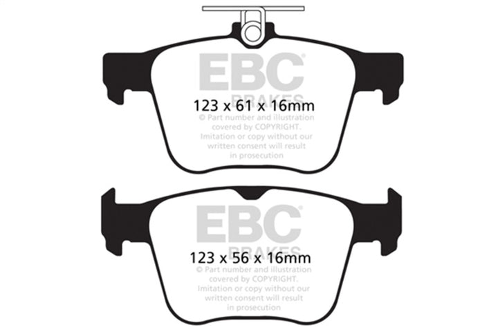 EBC 14-20 Audi S3 2.0 Turbo Yellowstuff Rear Brake Pads.