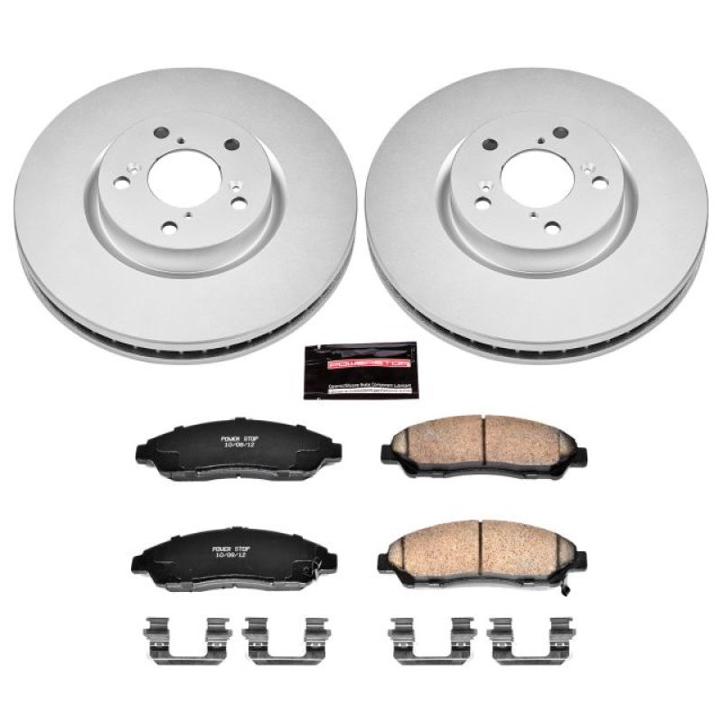 Power Stop 07-13 Acura MDX Front Z17 Evolution Geomet Coated Brake Kit.