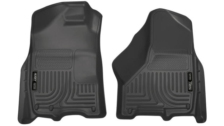 Husky Liners 09-10 Dodge Ram 1500/2500/3500 WeatherBeater Front Row Black Floor Liners.