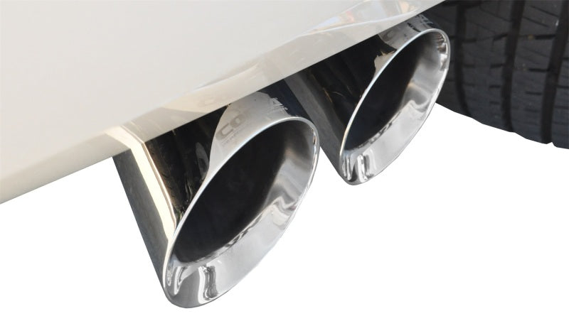 Corsa Cat Back Exhaust, Sport, 3in, Single Side Twin Polished 4in Tips, 2015 Chevy Tahoe/GMC Yukon.