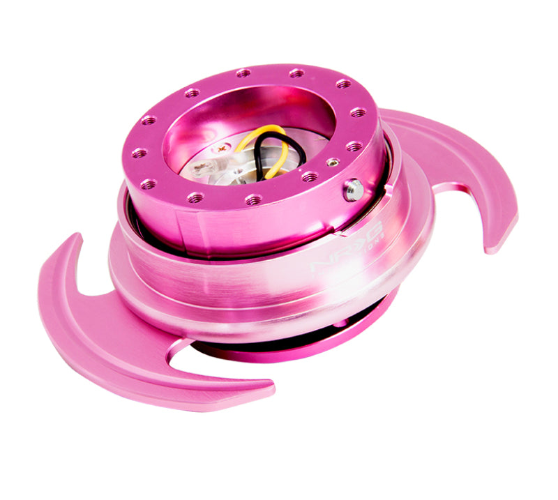 NRG Quick Release Kit Gen 3.0 - Pink Body / Pink Ring w/Handles.