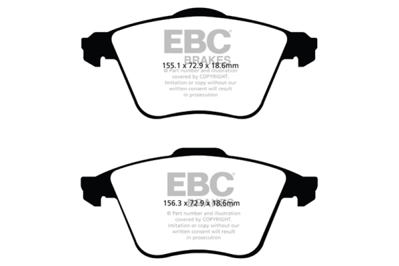 EBC 07-13 Mazda 3 2.3 Turbo Ultimax2 Front Brake Pads.