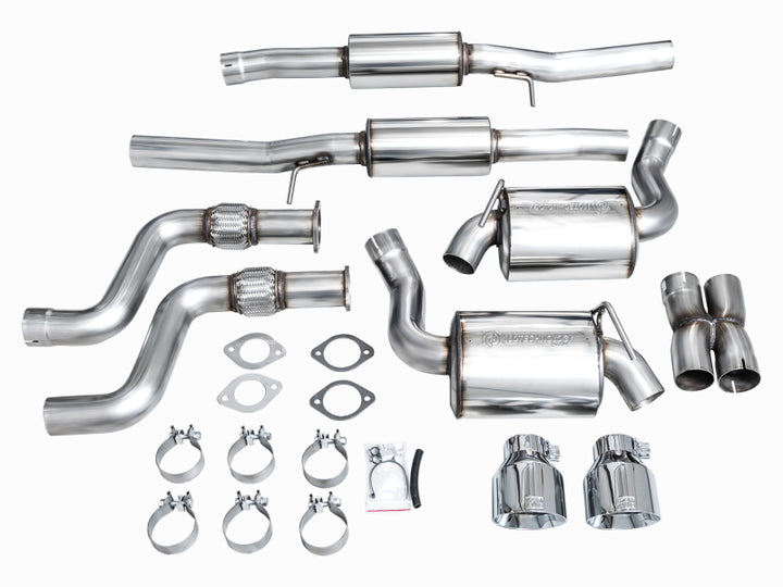 AWE 2023 Nissan Z RZ34 RWD Touring Edition Catback Exhaust System w/ Chrome Silver Tips.