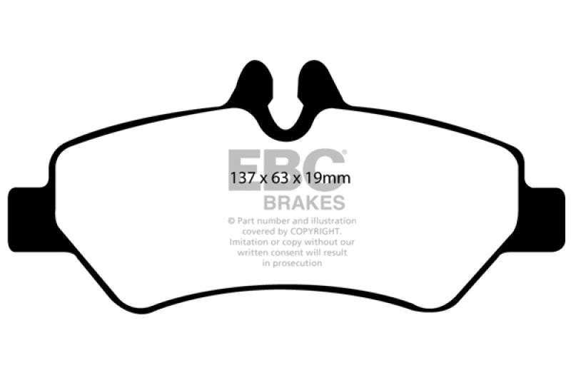 EBC 07+ Dodge Sprinter 2500 Greenstuff Rear Brake Pads.