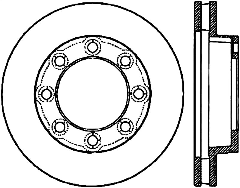 StopTech Slotted & Drilled Sport Brake Rotor.