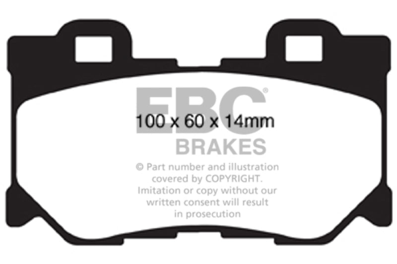 EBC 08-13 Infiniti FX50 5.0 Yellowstuff Rear Brake Pads.