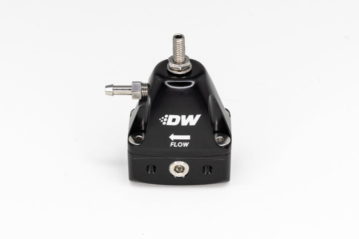 DeatschWerks DWR1000iL In-Line Adjustable Fuel Pressure Regulator - Black.