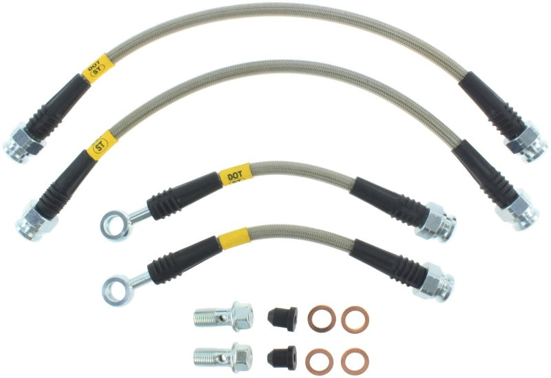 StopTech 2006-2014 Honda Ridgeline Stainless Steel Rear Brake Lines.